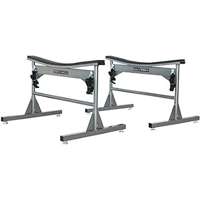 SPAREHAND Fishing Kayak Storage Rack DM-114 Lowered Height Version Kayak Holder with 410 Lbs Weight Capacity Portable Demo Rack for Kayaks & Canoes Ideal for Garage & Store Display, Heather Gray
