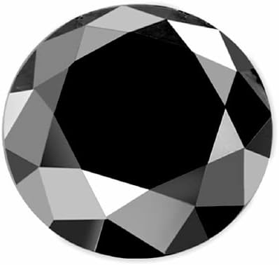 Black Diamond Round Brilliant Cut Loose Diamond Natural Mined