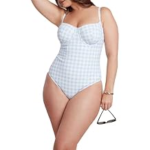 ELOQUII Women's Plus Size Gingham One Piece