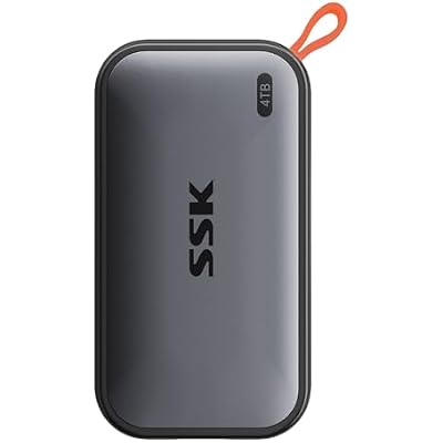 SSK Portable SSD 4TB External Solid State Drives, up to 1050MBs USB C SSD External Hard Drive USB 3.2 Gen2 for iPhone 151617Pro, Windows, Mac, Android Phones and Tablets