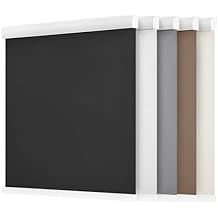 LazBlinds Cordless Roller Shades, Free-Stop Blackout Roller Blinds with Cassette Valance, Thermal Insulated UV Protection Waterproof, Roll Up Blinds for Windows, 51'' W x 72'' H, Beige