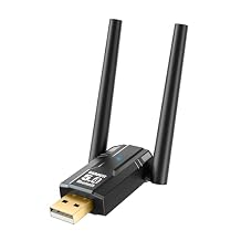 Bluetooth 5.4 USB Adapter Pro Max Ultra Long Range with Dual Antennas for PC Supports Windows 11/10/8.1/7, Plug&Play for Windows 11/10, 5.4+EDR for PC,Laptop,Keyboard,Mouse,Headsets,Speakers