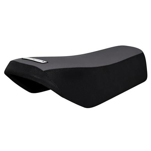 Enjoy Mfg Seat Cover - Compatible with Yamaha 1978-1981 DT 125 175 MX 175 250 Black Sides Standard #335 Black SidesGrey top Standard