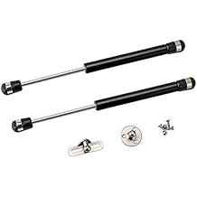 2 Pack Extended 10 inch Gas Prop Force 150N/33LB Gas Struts Black Gas Springs/Window Lift and Lid Support/Gas Shocks for RV Bed Platform/Floor Hatch/Outdoor Bench/Cabinet/Tool Box/Truck Canopy