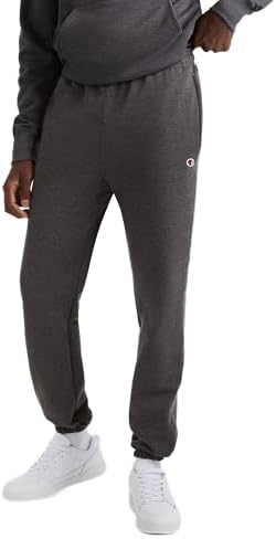 Champion Mens Cinched-Bottom Lounge Pants, Standard Fit, Lightweight, Available in Regular and Big & Tall