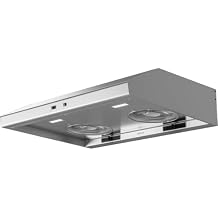 Zephyr Cyclone 30 Inch Under Cabinet Range Hood 600 CFM with LED Lights, Self Cleaning System, and Mechanical Slide Controls, Stainless Steel (AK6500CS)