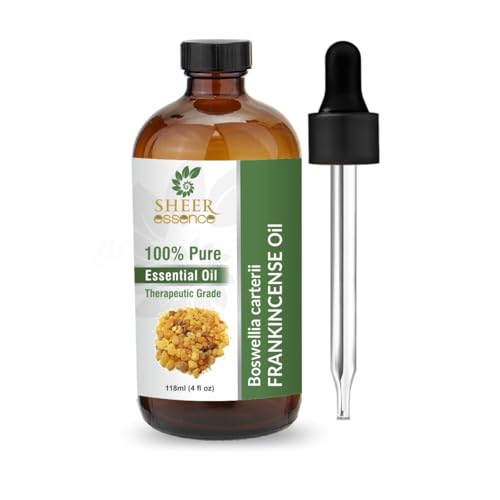 Frankincense Essential Oil 118 ML 4 Fl. Oz | 100% Pure Natural Undiluted Uncut Therapeutic Grade Boswellia Carteri Essential Oil