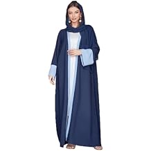 PolyJolly Embroidery Jalabiya Chiffon Abaya Dress for Women Dubai Sadui Muslim Eid Clothes with Headwrap