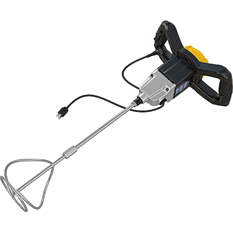 QEP 21700 120-Volt 2 Speed Power Mixer with Mixing Paddle for Thinset Grout and Mortar, Silver