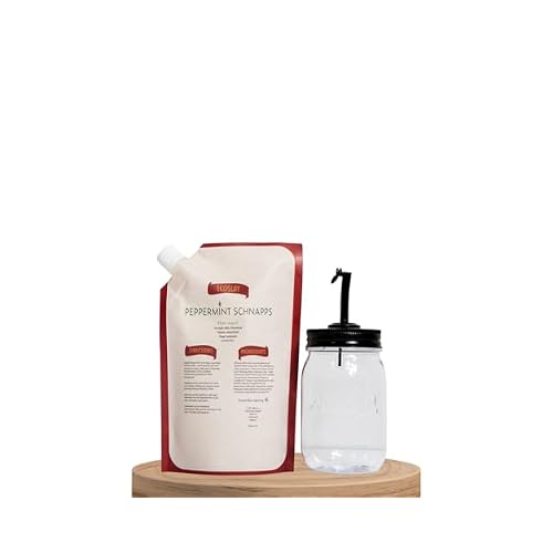 Ecoslay Peppermint Schnapps and Pour Spout Bundle