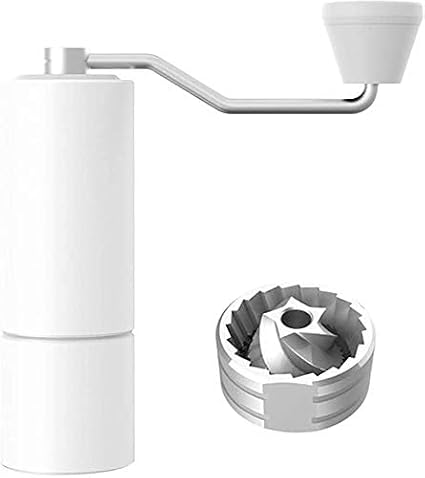 TIMEMORE Chestnut C2 Manual Coffee Grinder White Stainless Steel Cone Burr with Carrying Case and Cleaning Brush