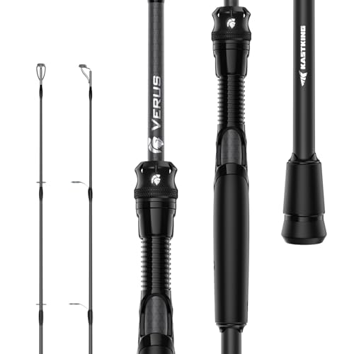 KastKing Verus Performance Spinning & Casting Fishing Rod with Extra Tip, Lightweight KastFlex IM6 Graphite, FazLite Rings Guides, Extra Tip Section, EVA Grip, PTS Power Transition System