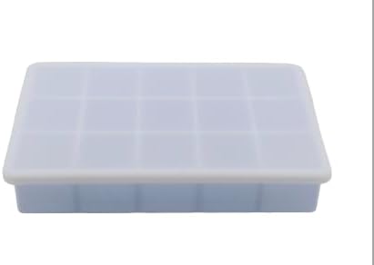 Pair of 2 - Flexible Silicone Ice Cube Trays that can easily produce 15 cubes each. Contemporary and elegant design, made with premium bendable silicone (SPACE BLUE)