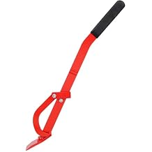 Hookaroon Logging Tool, Premium Tree Felling Lever with Ergonomic Bent Handle, Heavy-Duty Forged High-Carbon Steel, Non-Slip Grip for Log Rolling & Cutting (31.5 inch)