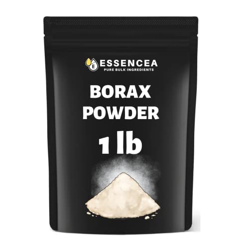 Borax Powder 1lb by Essencea Pure Bulk Ingredients | 100% Borax Pentahydrate [Packaging May Vary]