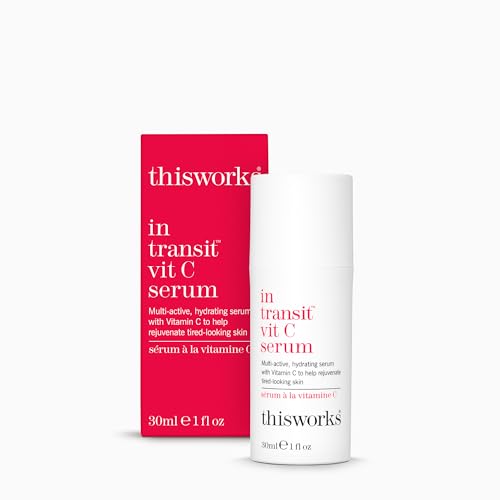 This Works - In Transit Vit C Serum for Face 30ml Hydrating Facial Moisturiser with Hyaluronic Acid, for a Radiant Complexion