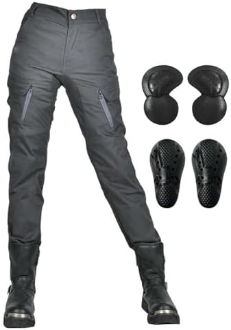 Womens Motorcycle Pants,Motorcycle Riding Pantswith Armor Removable Tight Fit and Wear-Resistant Motogear