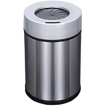 trash can 6l/9l/13l Electric Intelligent Induction Garbage Cans Home Garbage Basket Bathroom Living Room Classification Wet And Dry Charging Stainless Steel Garbage Cans Kitchen Dumpster(Silver,13L)