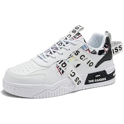 Mens High - Top Lightweight Sneakers: Stylish for Skate, Casual Walking. Street - Fashion Design, Suitable for All Seasons.
