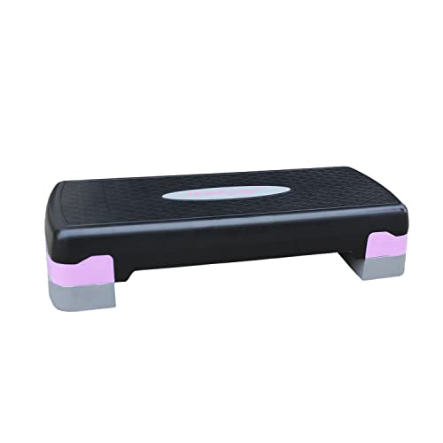 Height-Adjustable 4-6 Aerobics Step Platform Fitness Equipment Workout Stepper Trainer For Indoor Exercise