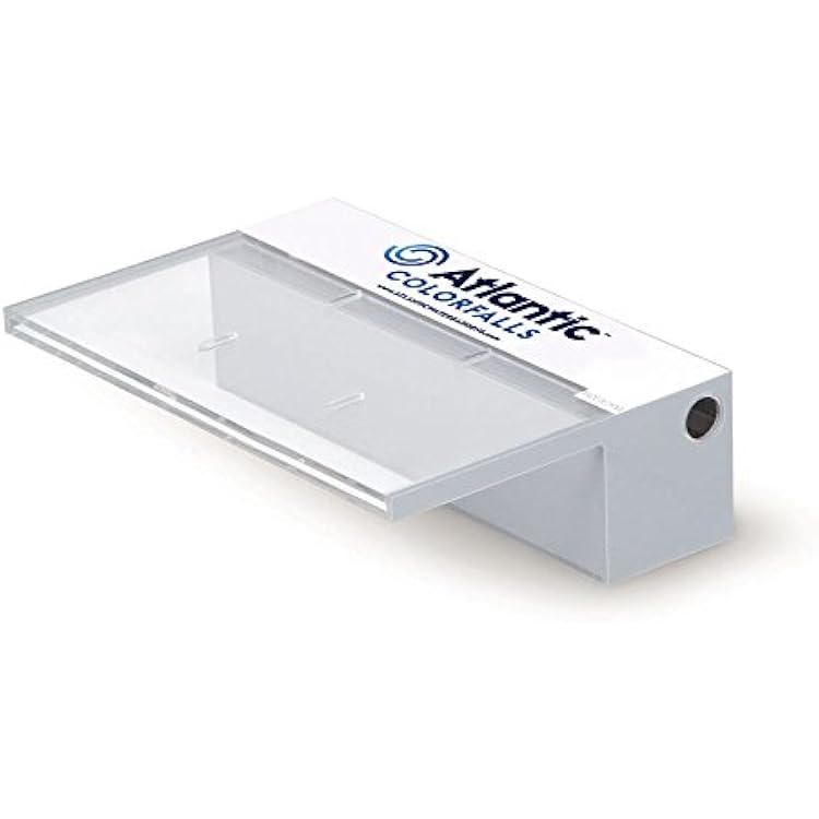 Atlantic Lighted Waterfall Spillway, 12-inch SOL White Colorfalls, CF12SW