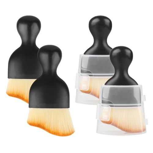 Car Interior Cleaning Brush, 4 Car Brush Interior Dust Brush, Car Interior Detailing Brush, Soft Bristle Automotive Interior Dusting Brush Tools for Crevice Dashboard Leather Air Conditioner Vent