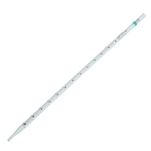 Celltreat 229232 Serological Pipet, Sterile, 2mL Capacity, Bulk PackedBag Case of 800,Green