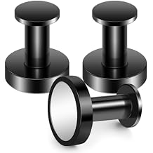 Buelkmag Magnetic Hooks for Cruise Cabins, Black 150Lb Magnetic Wreath Hanger, Locker Accessories, Strong Magnetic Hooks for Classroom, Whiteboard, Grill, Cruise Ship, Garage, Hanging - 3Pcs