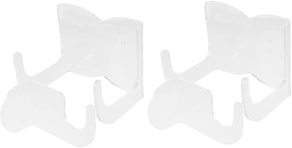 2 Sets Guitar Ledge Ukulele Wall Hanger Acrylic Guitar Hanger Transparent Guitar Wall Hanger Musical Instrument Hanger Wall Mount Bracket Holders Guitar Hanger Hook Ukulele Stand