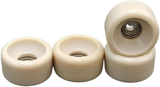 LEEFAI Pro Fingerboard Wheels Handmade Peek Finger Skateboard Wheel- Durable Outdoor Street Bowl Wheels- Measure 8.5x5.0mm