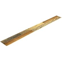 Luxdecor Real Reclaimed Wood Planks for Wall-10 Pieces Easy Nail-Up Shiplap Rustic Style 6" Wide Wood Shiplap Panels for Wall 19.44 Sq Ft (Natural Weathered Brown)