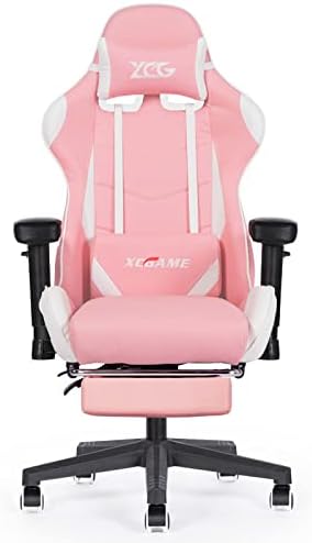 Game Chair Ergonomic Office Chair High Back Swivel Chair, Ergonomic High Back Computer Chair with Footrest and Adjustable Armrest, Heavy Duty Ergonomic Computer Office Desk Chair Comfortable Anniversary
