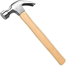 24oz Claw Hammer, General Purpose Claw Hammer with Wooden Handle & Forged Steel Head