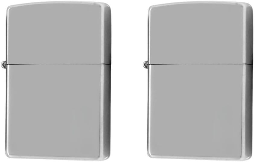 Silver Color Gasoline Zippo Metal Lighter 2