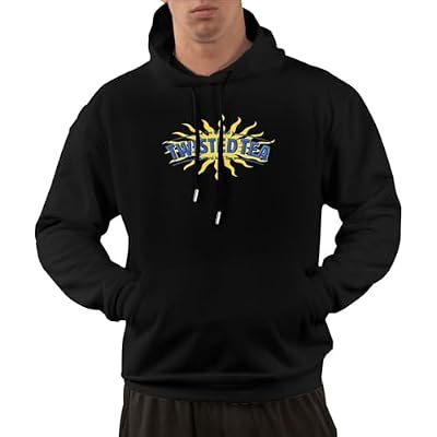 Funny MenS Hoodie Kangaroo Pocket Pullover With Hat Long Sleeve Lightweight Sweatshirt Casual Hooded Black