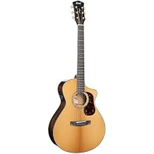 Cort Gold MC6 Ovangkol Acoustic-Electric Guitar w/Premium Gig-bag, Natural Gloss