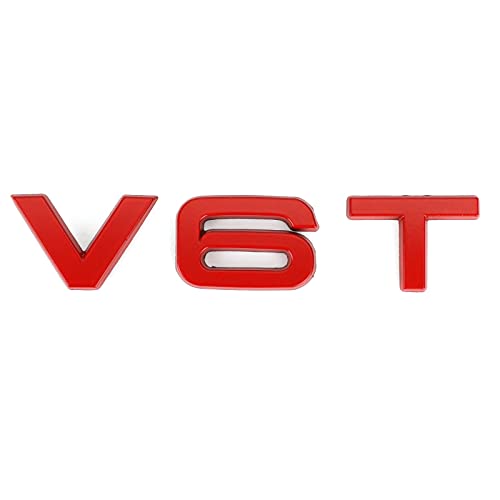 MAD HORNETS V6T Emblem Badge fit for Audi A1 A3 A4 A5 A6 A7 Q3 Q5 Q7 S6 S7 S8 S4 Sq5 Red