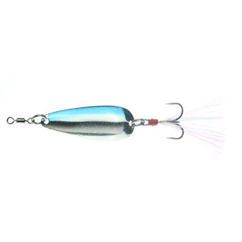 Nichols Lures 2FS1-12 Mojo Flutter Spoon, Shattered Glass Silver, 12oz