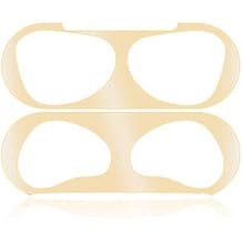 Seal Protection for Wireless Earbuds 3 Metal Dust Proof Guard Sticker in Gold