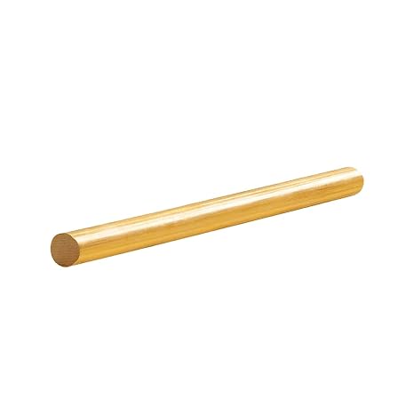 1Pcs 1-1/2" Dia Brass Rod 4" Length Solid Brass Round Bar for Jewelry, Crafts, Repairs, Electrical