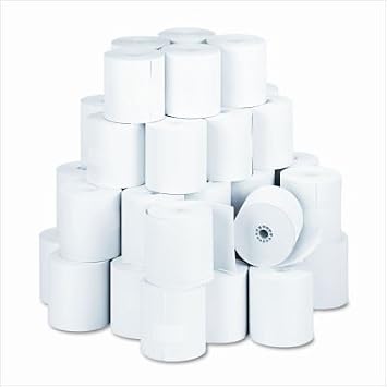 NCR 856911 Thermal Receipt Paper, 3-1/8 x 273', White, 50 Rolls/Pk