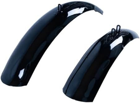 Tracer FD-Avalon 26-inch Fat Tire Bike Mudguards - Compatible with Chopper, Ebike, Beach Cruiser - Front & Rear Set, Black