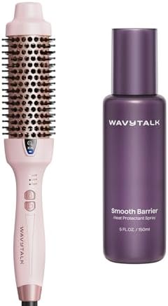 Wavytalk Blowout Express Thermal Brush and Heat protectant Spray for Hair 5 Fl Oz
