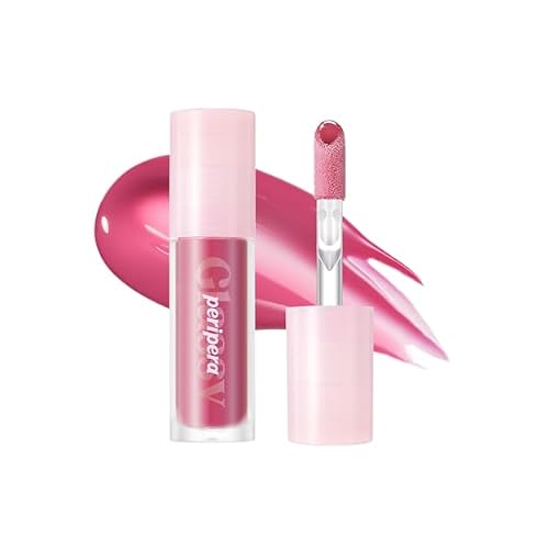 Peripera Ink Glasting Lip Gloss, Non-Sticky, Gloss Shine, 4XL Wand for Easy Application, Korean Lip Gloss, Fuller Looking Lips, Buttery Soft, Long Lasting Lip 017 BERRY BEST