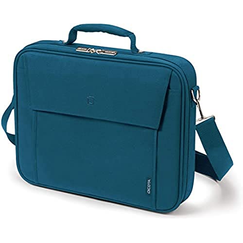 Dicota Multi 15-17.3 Inch BASE Laptop Computer and Tablet Shoulder Bag, Lightweight Clamshell Laptop Case, Blue