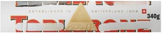 White Chocolate With Honey & Almond Nougat 340g (Pack of 4) "Serving up some sweet happiness" Special For Easter Christmas,Birthday