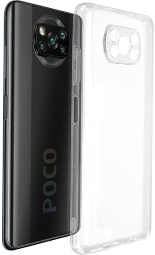 Bzontech Poco X3 Pro ile Uyumlu Kılıf Şeffaf Silikon Kamera Korumalı 3D