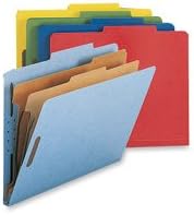 Classification Folders- w- Fstnrs- 2 Dvdrs- Letter- BE