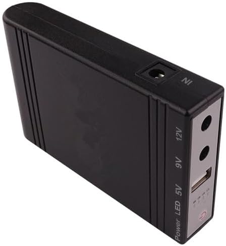5V 12V 9V 8000mah Uninterruptible Power Supply, Mini UPS Lithium Battery Backup Power Supply, DC 12V Input reachargeable UPS for CCTV Appliance Speaker Camera Router(5V 9V 12V 29.6WH)