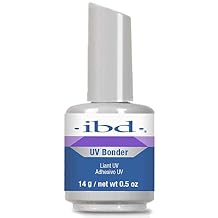 IBD Non-Acidic Nail Primer, UV Bonder for Excellent Adhesion, Great for Nail Gels and Acrylic Nails 0.5 oz